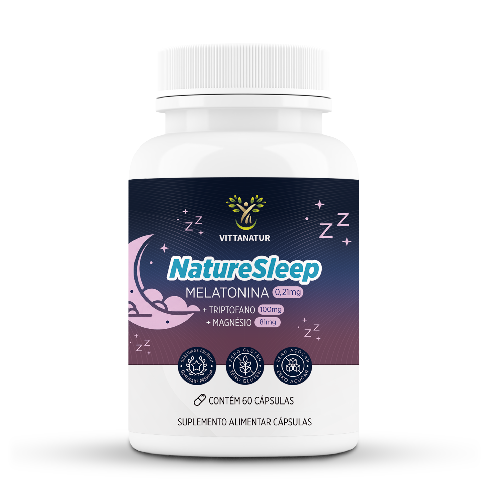 NatureSleep — Melatonina + Magnésio + Triptofano